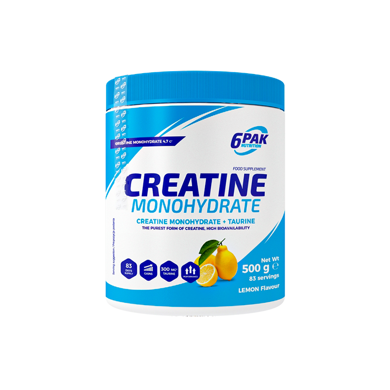 6PAK Monohydrat kreatyny cytrynowy - 500 g
