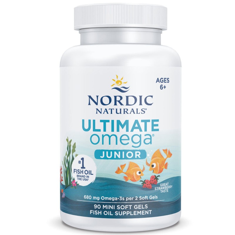 Nordic Naturals Ultimate Omega JR 680 mg truskawkowy - 90 kapsułek