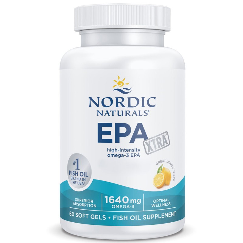 Nordic Naturals EPA Xtra 1640 mg Omega-3 cytrynowy - 60 kapsułek