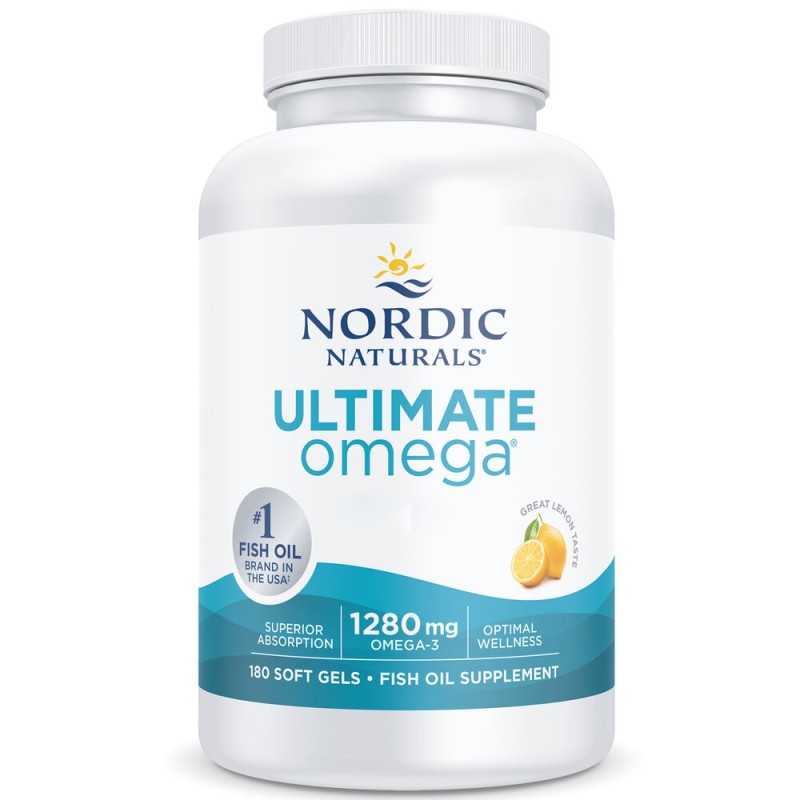 Nordic Naturals Ultimate Omega 1280 mg cytrynowy - 180 kapsułek