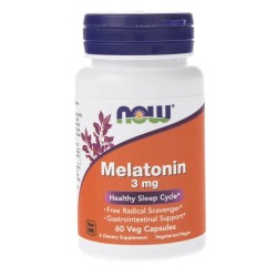 Now Foods Melatonina 3 mg - 60 kapsułek