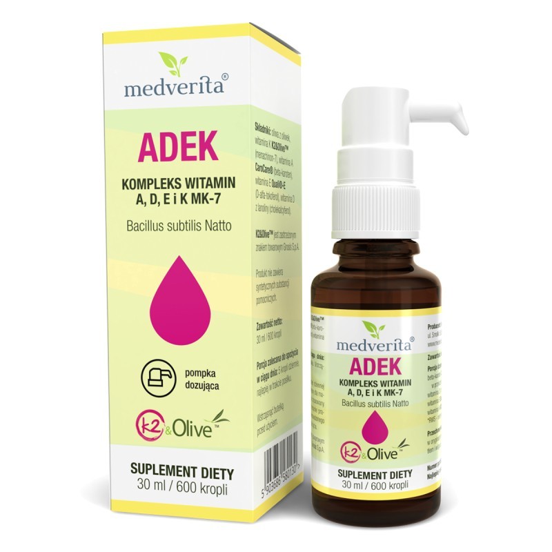 Medverita ADEK kompleks witamin A, D, E i K MK-7 - 30 ml