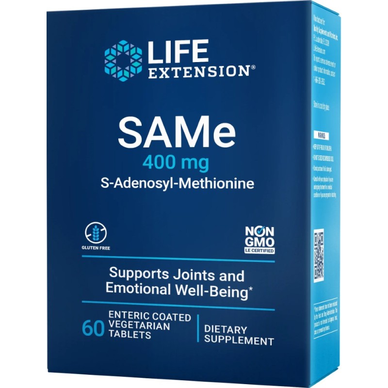 Life Extension  SAMe (S-Adenozylo L-Metionina) 400 mg - 60 tabletek