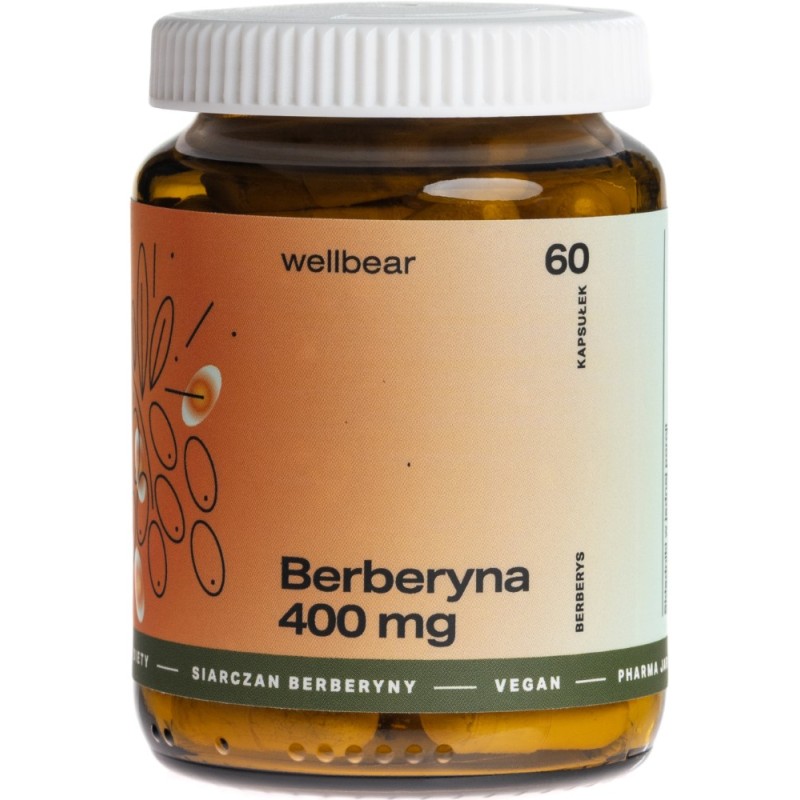 Wellbear Berberyna (Berberys) 400 mg - 60 kapsułek