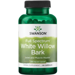 Swanson White Willow Bark (kora wierzby białej) 400 mg - 90 kapsułek