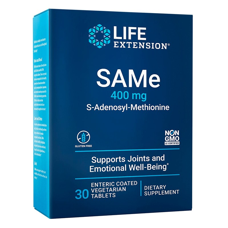 Life Extension SAMe S-Adenozylo L-Metionina 400 mg - 30 tabletek