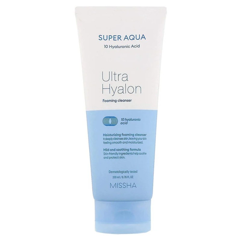 Missha Pianka z kwasem hialuronowym Super Aqua Ultra Hyalon - 200 ml