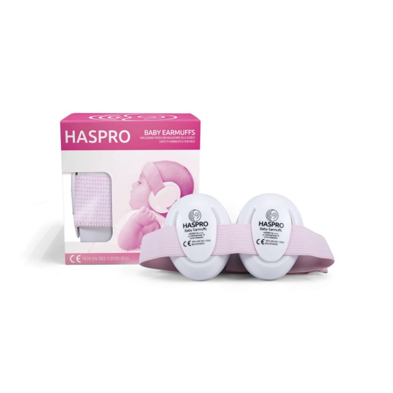 Haspro Baby Earmuffs Girl Nauszniki przeciwhałasowe dla dzieci i niemowląt
