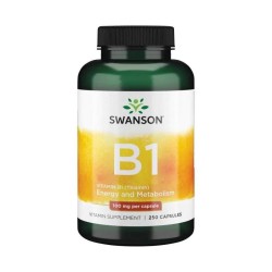 Swanson Witamina B-1 (Tiamina) 100 mg - 250 kapsułek