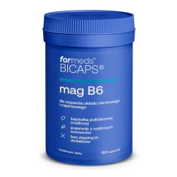 Formeds Bicaps Mag B6 (Cytrynian magnezu + witamina B6) - 60 kapsułek