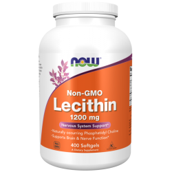 Jarrow Formulas Lecytyna (Non-GMO Lecithin) 1200 mg - 400 kapsułek żelowych
