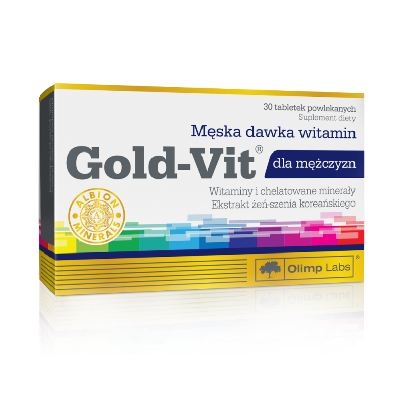 Olimp Gold-Vit dla mężczyzn (Witaminy i chelatowane minerały) - 30 tabletek