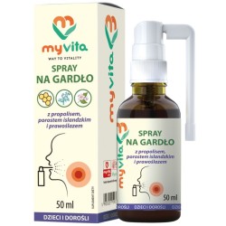 MyVita Spray na gardło dla dzieci i dorosłych z propolisem - 50 ml