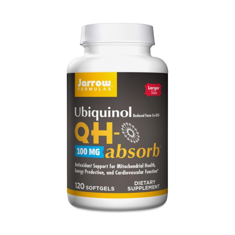 Jarrow Formulas Ubiquinol QH-absorb (Ubichinol) 100 mg - 120 kapsułek