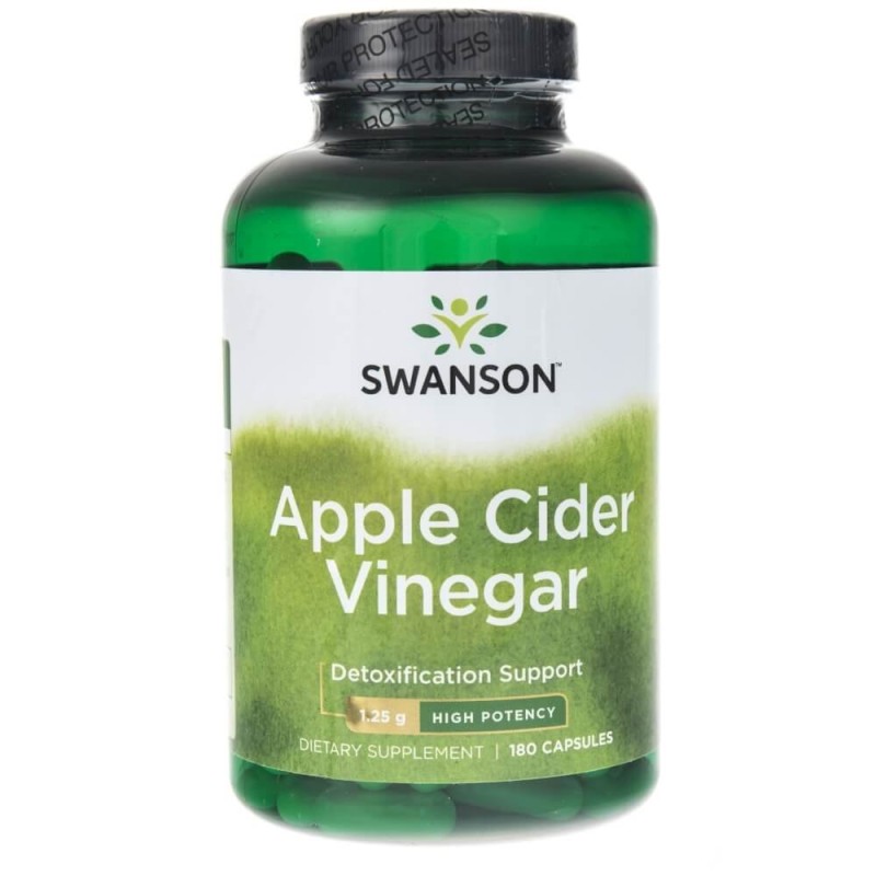Swanson Apple Cider Vinegar (Ocet Jabłkowy) 625mg - 180 kapsułek