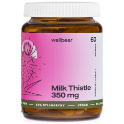 Wellbear Milk Thistle (Ostropest plamisty) 350 mg - 60 kapsułek