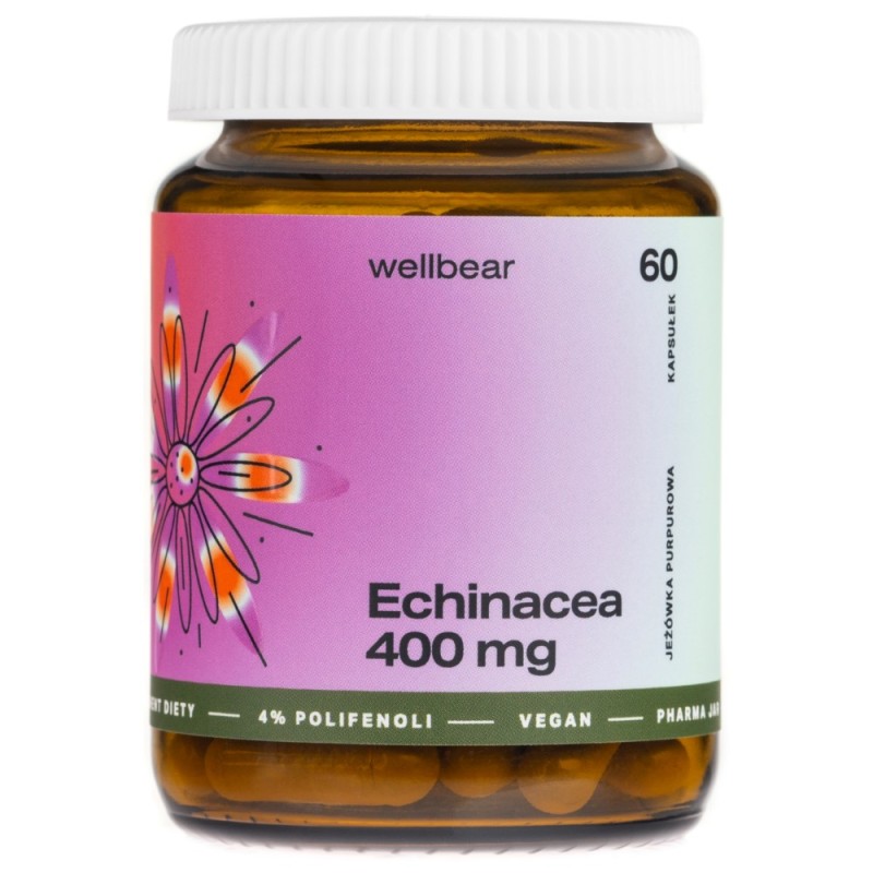 Wellbear Echinacea (Jeżówka purpurowa) 400 mg - 60 kapsułek