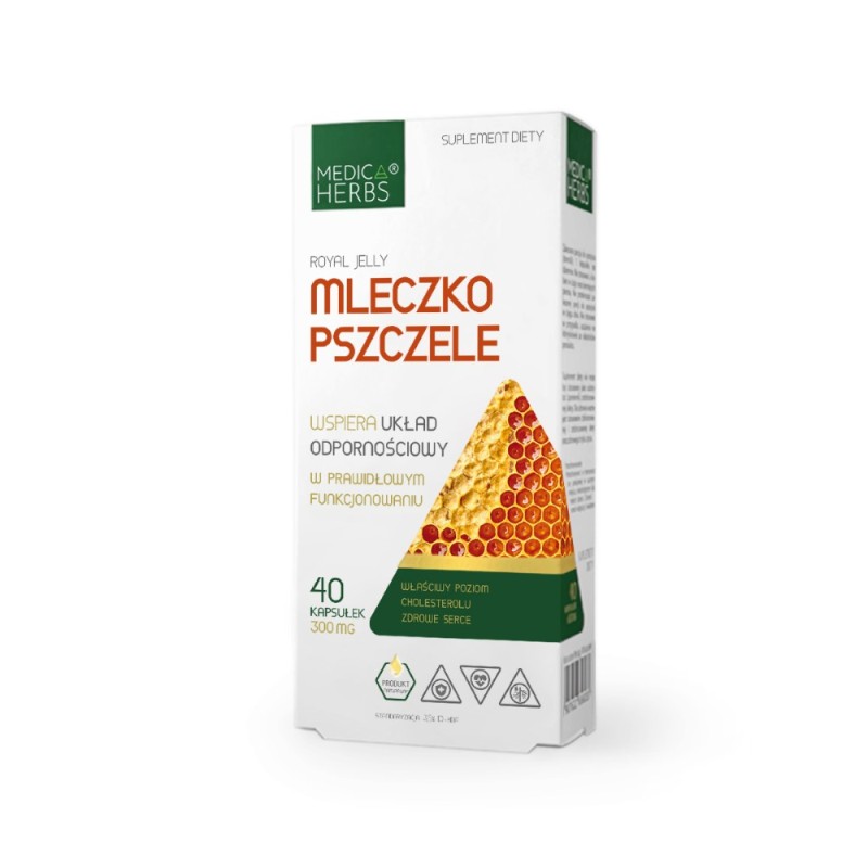 Medica Herbs Mleczko pszczele (Royal Jelly) 300 mg - 40 kapsułek