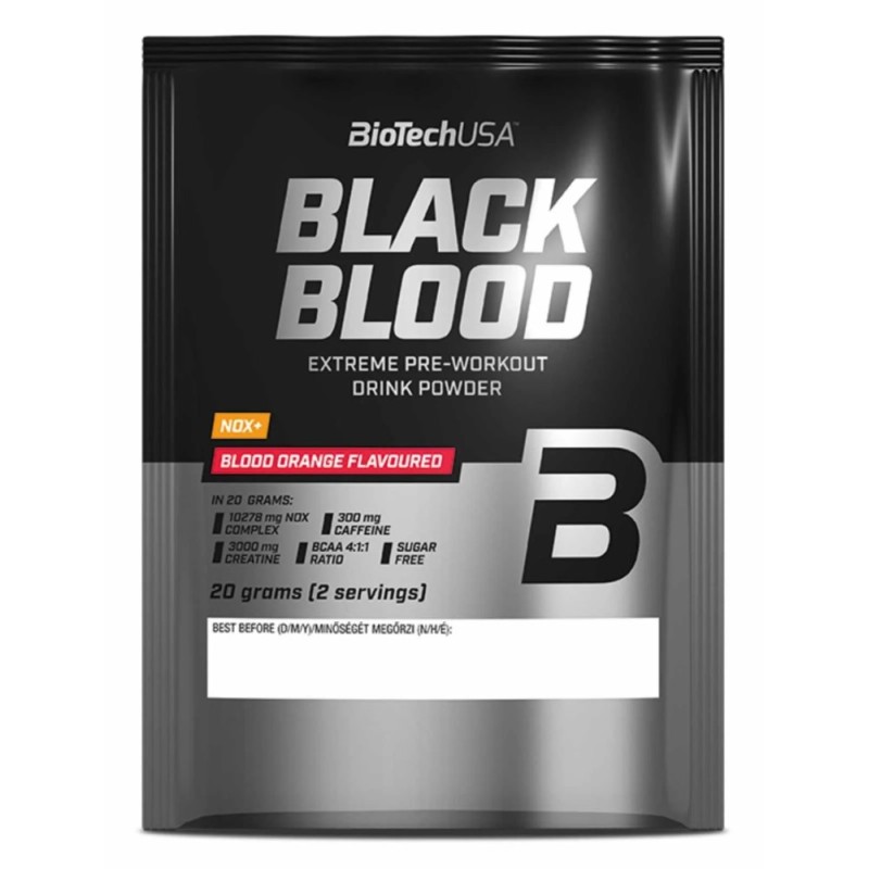 BioTech USA Black Blood NOX+ Czerwona pomarańcza - 20 g