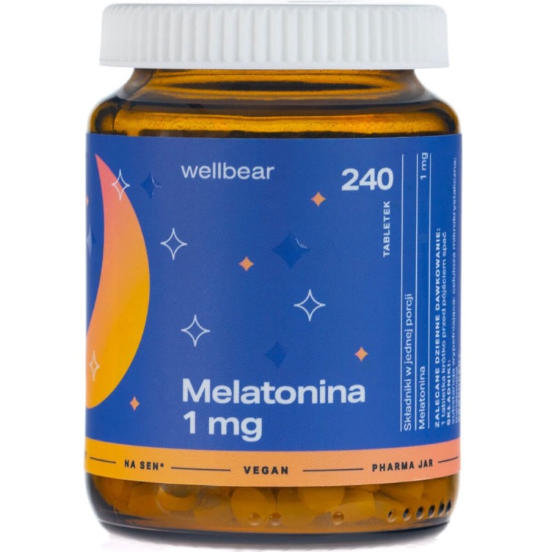 Wellbear Melatonina 1 mg - 240 tabletek