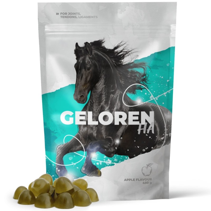 Geloren Horse HA Mieszanka uzupełniająca, żelki dla koni na stawy - 450 g