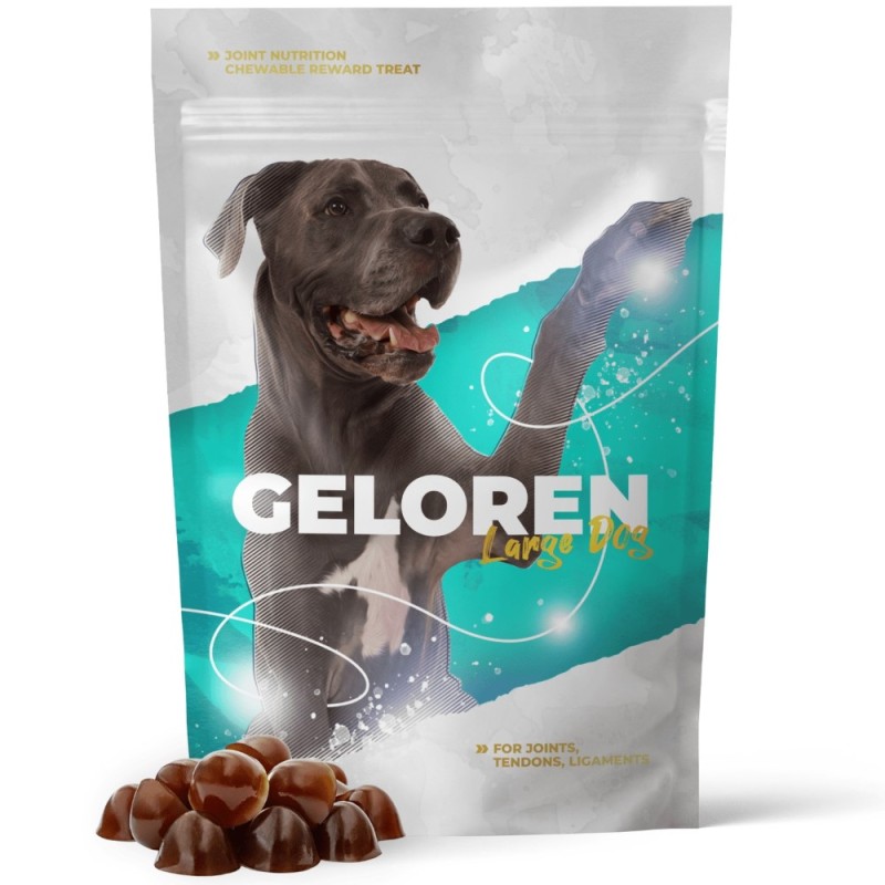 Geloren Large Dog Mieszanka uzupełniająca, żelki dla psów na stawy - 420 g