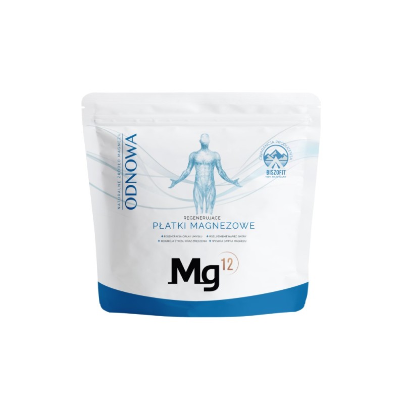 Mg12 Regenerujące płatki magnezowe do kąpieli Odnowa - 1 kg