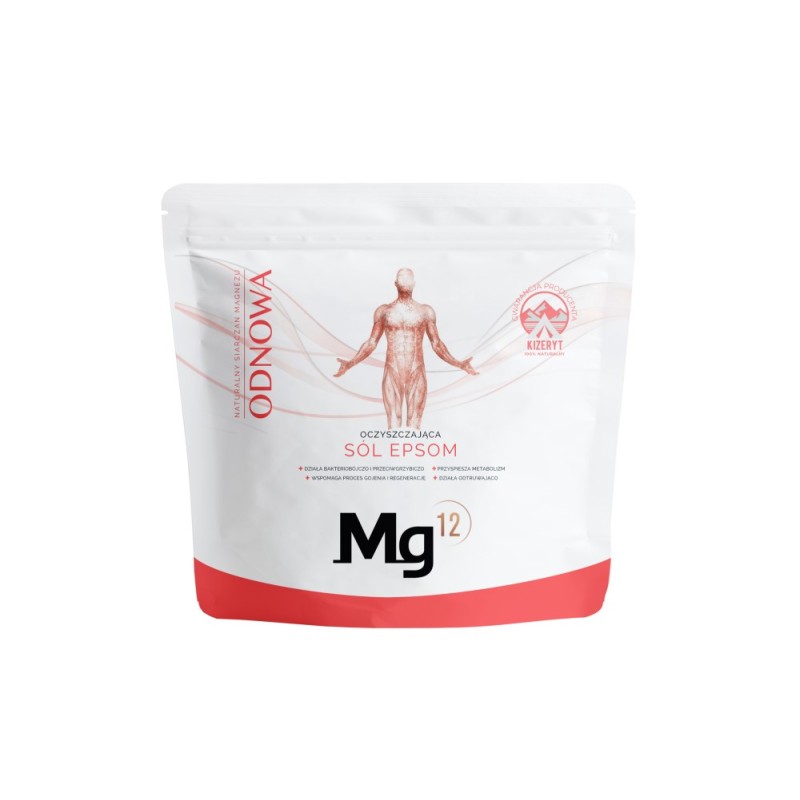 Mg12 Sól Epsom (100% kizeryt) Odnowa - 1 kg