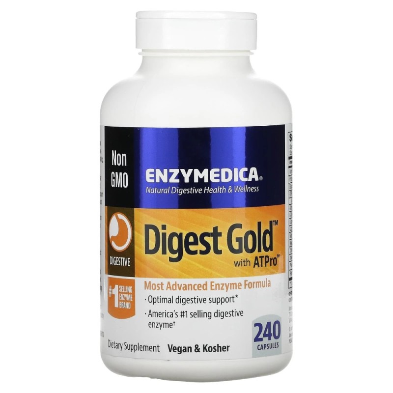 Enzymedica Digest Gold with ATPro™ (Enzymy trawienne) - 240 kapsułek