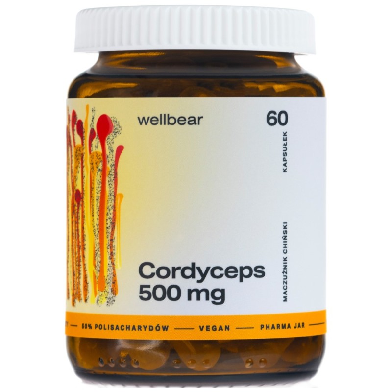 Wellbear Cordyceps (Maczużnik chiński) 500 mg - 60 kapsułek