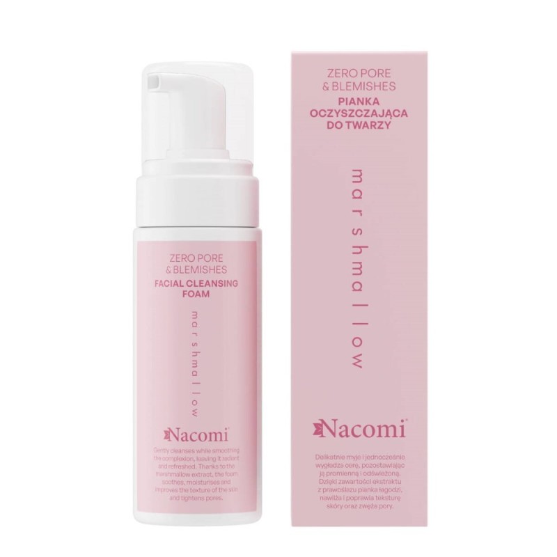 Nacomi Oczyszczająca pianka do twarzy Marshmallow - 150 ml