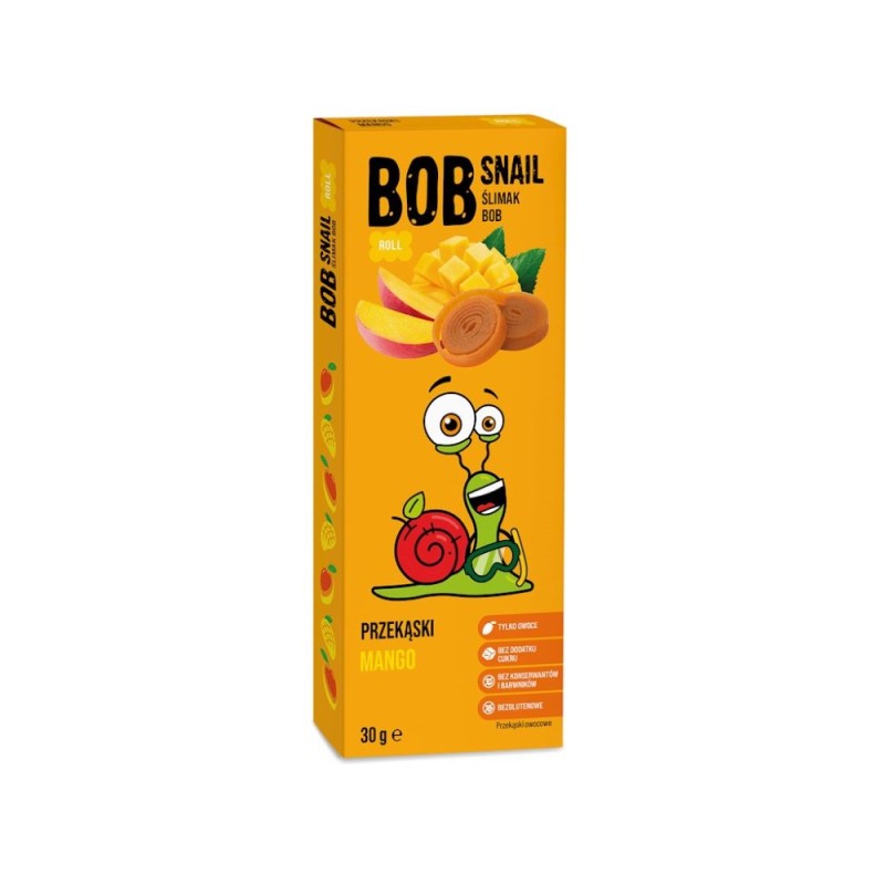 Bob Snail Przekąska mango bez cukru - 30 g