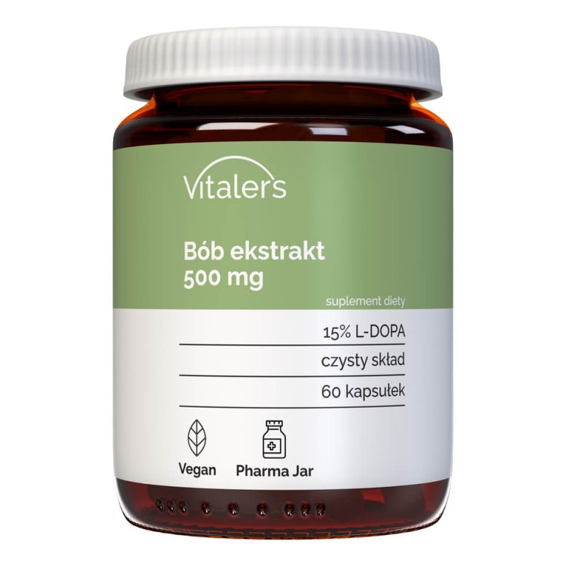 Vitaler's Bób ekstrakt (L-DOPA) 500 mg - 60 kapsułek
