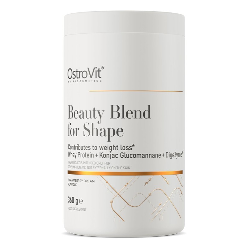 OstroVit Beauty Blend for Shape kremowa truskawka - 360 g