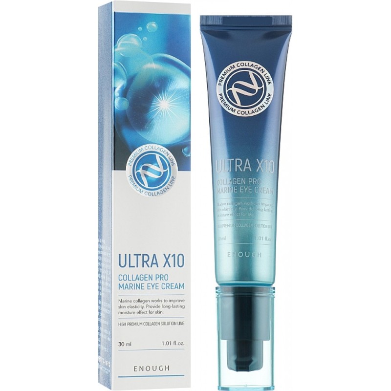 Enough Regenerujący krem pod oczy Ultra X10 Collagen Pro Marine - 30 ml