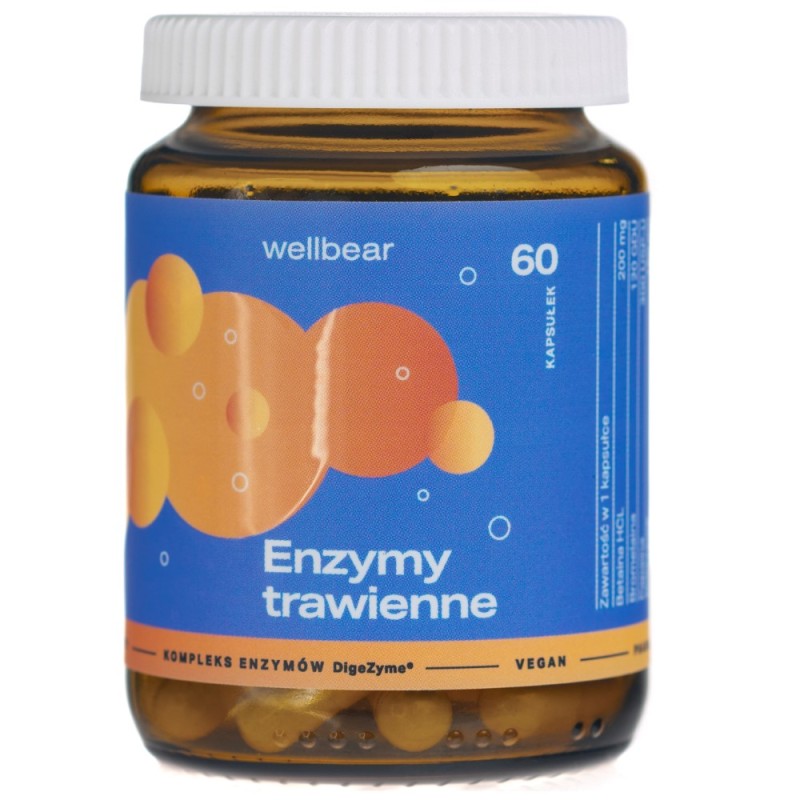 Wellbear Enzymy trawienne - 60 kapsułek
