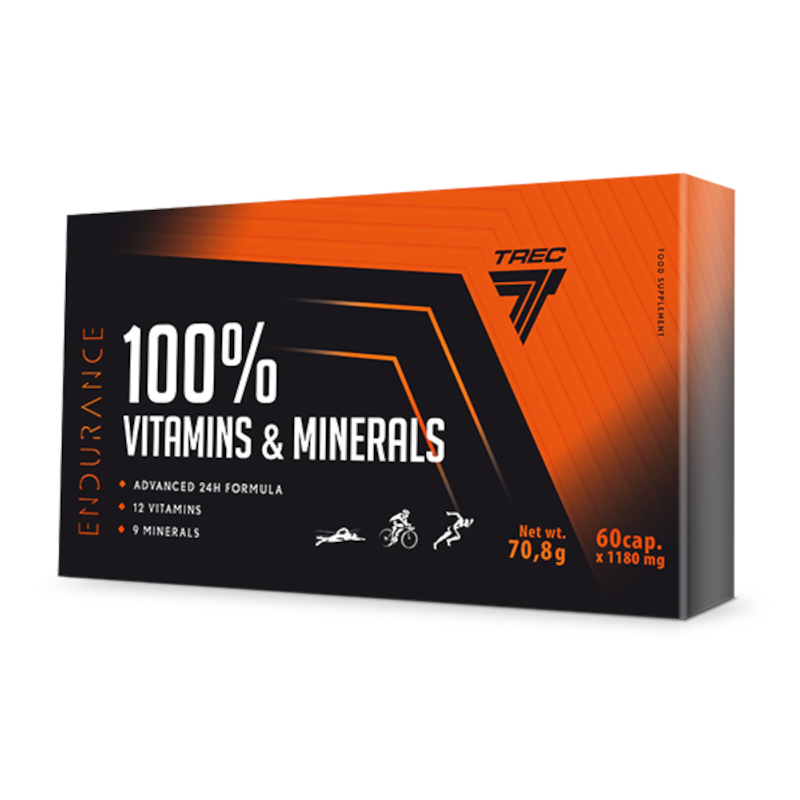 Trec 100% Vitamins & Minerals Endurance - 60 kapsułek