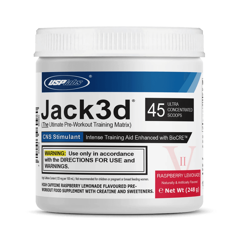 USP Labs Jack3d Advanced Przedtreningówka lemoniada malinowa - 248 g