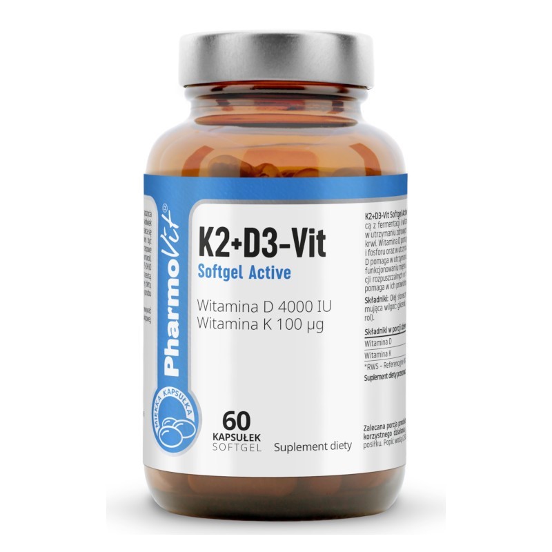 Pharmovit Witaminy K2+D3-Vit - 60 kapsułek