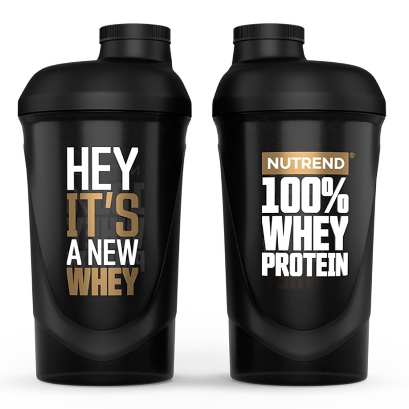 Nutrend Shaker 100% Whey czarny - 600 ml