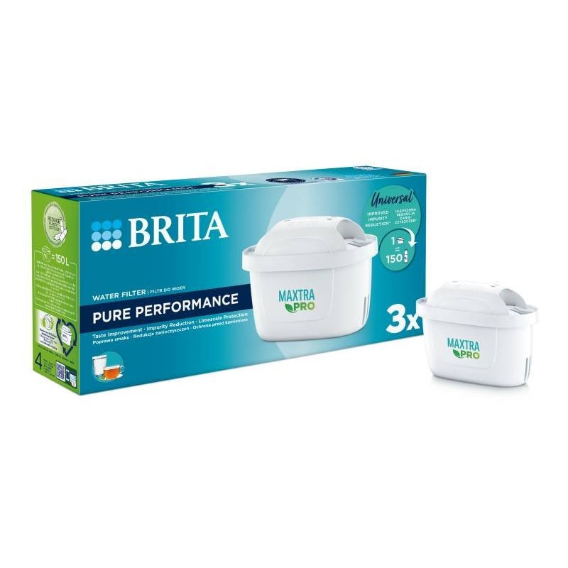 Brita Maxtra Pro Pure Performance Wkład filtrujący - 3 sztuki