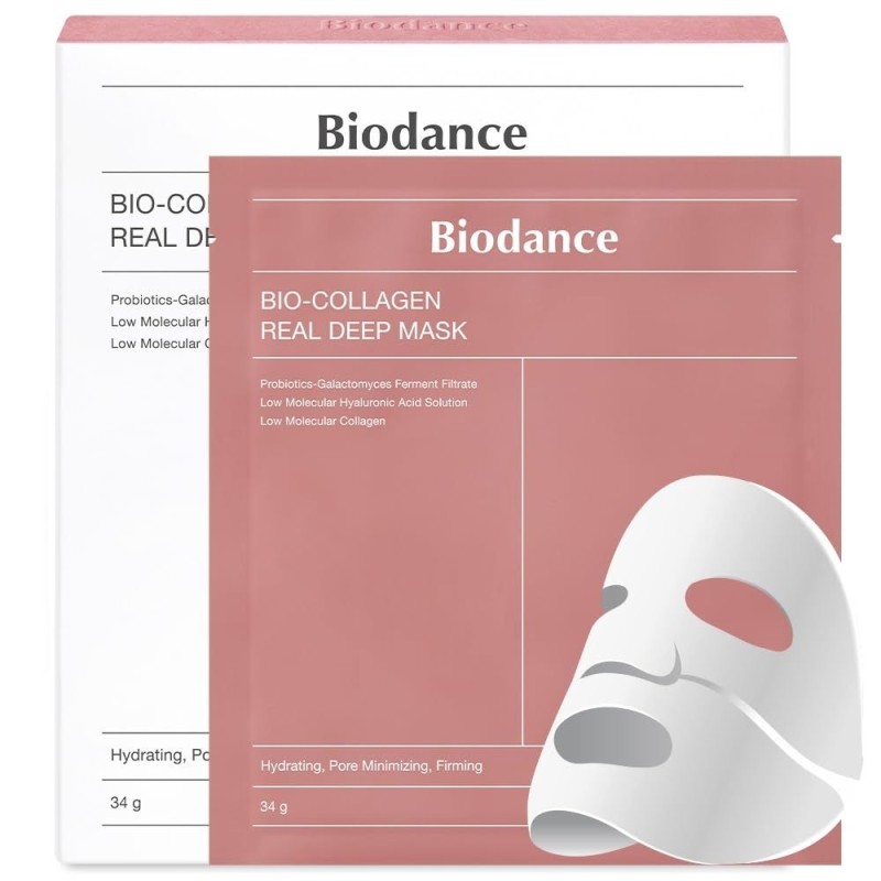 Biodance Bio Collagen Mask nawilżająca maska w płachcie - 4 sztuki