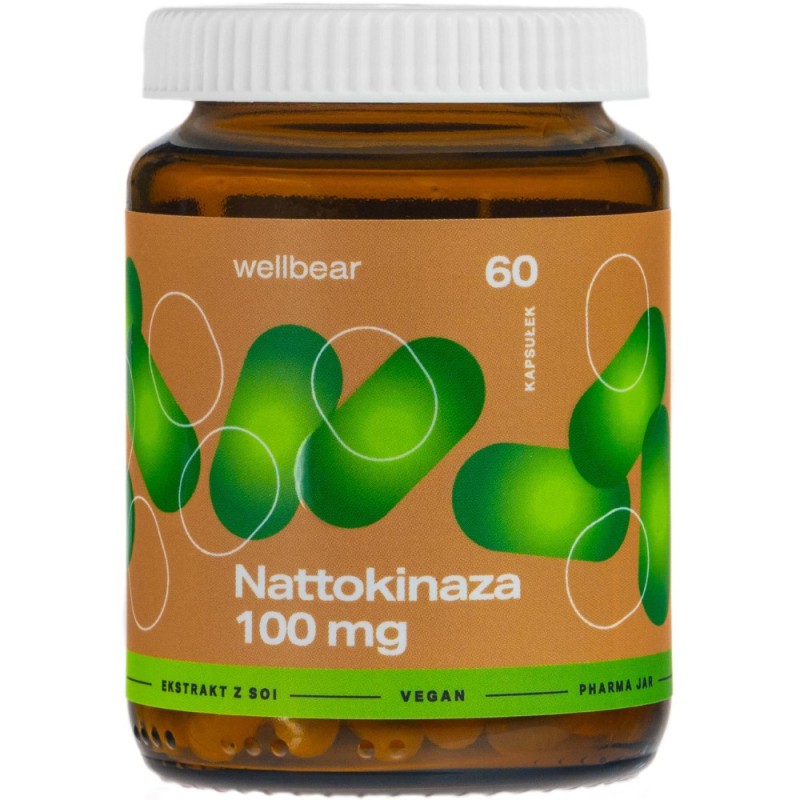 Wellbear Nattokinase (Nattokinaza) 100 mg - 60 kapsułek