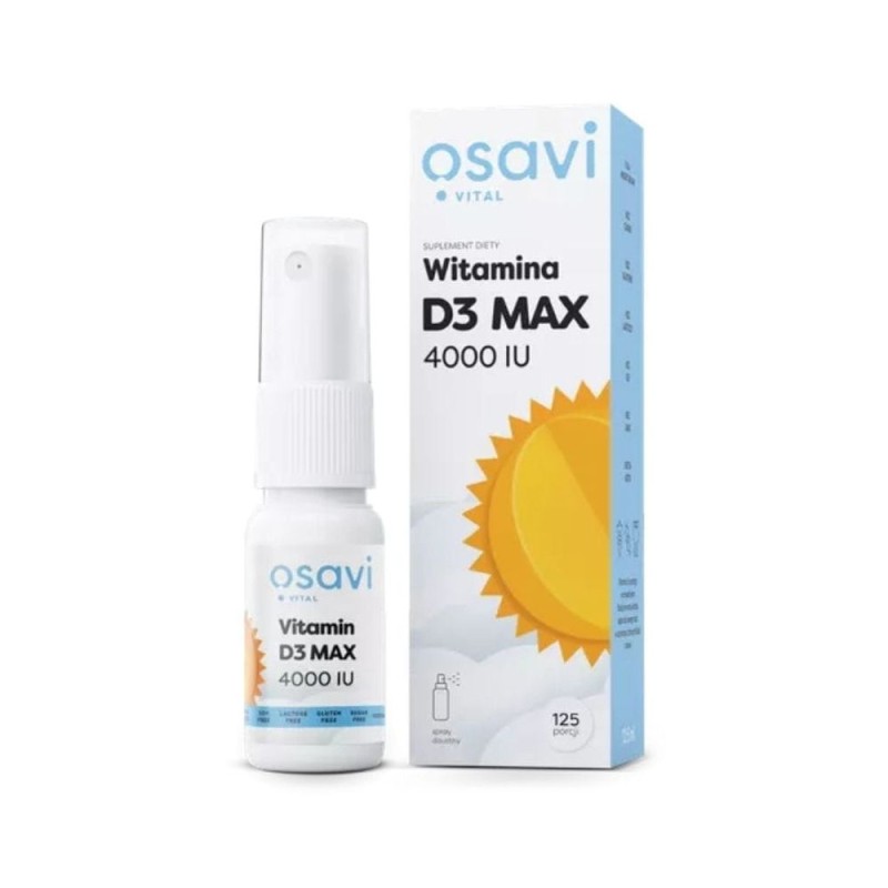 Osavi Witamina D3 MAX 4000 IU w sprayu - 12,5 ml