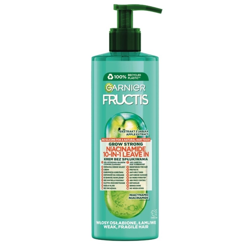 Garnier Fructis Grow Strong 10in1 Krem bez spłukiwania - 400 ml