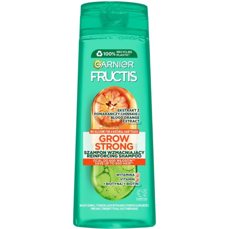 Garnier Fructis Grow Strong Orange Szampon wzmacniający - 400 ml