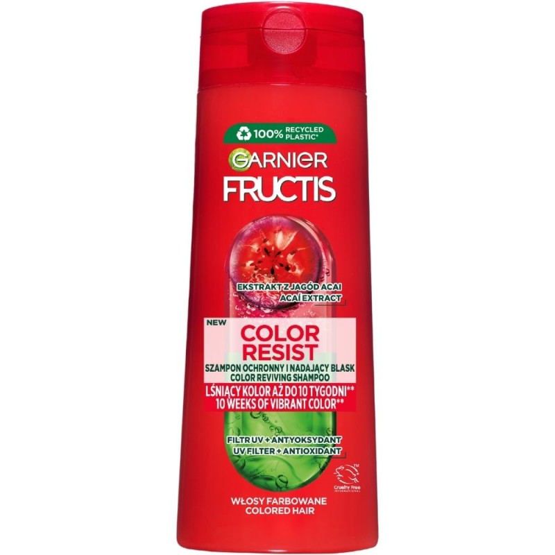 Garnier Fructis Color Resist Szampon ochronny do włosów farbowanych - 400 ml