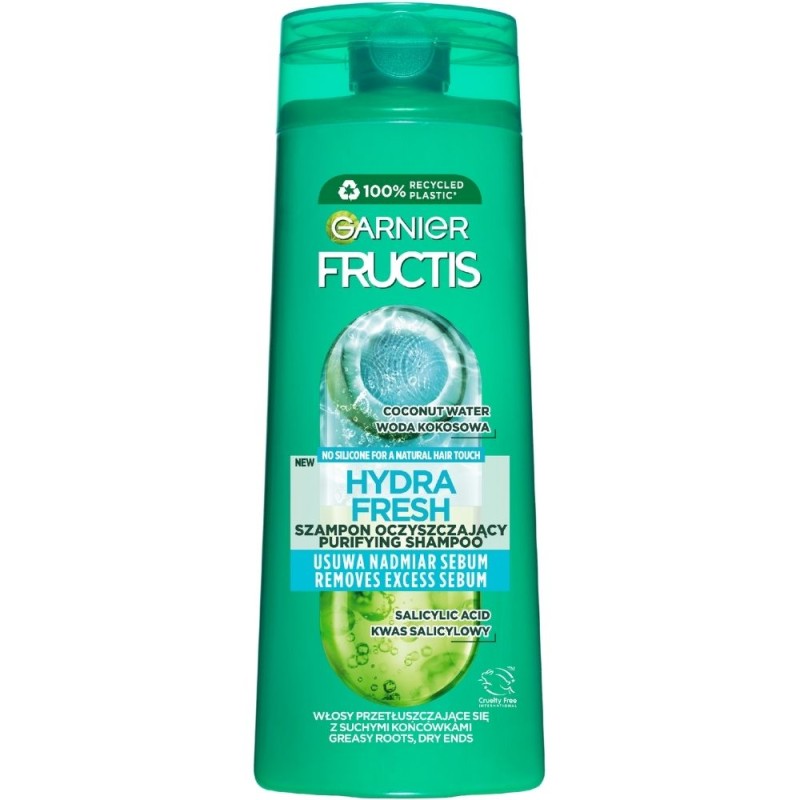 Garnier Fructis Hydra Fresh Szampon do włosów przetłuszczających się - 400 ml