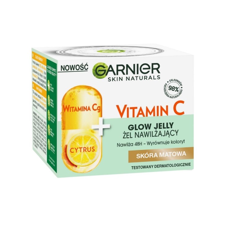 Garnier Vitamin C Glow Jelly Nawilżający żel do twarzy - 50 ml