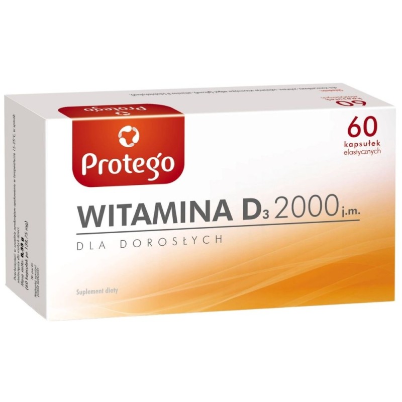 Protego Witamina D3 2000 - 60 kapsułek